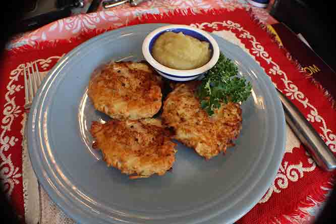 Potato Pancakes with Apfelmus